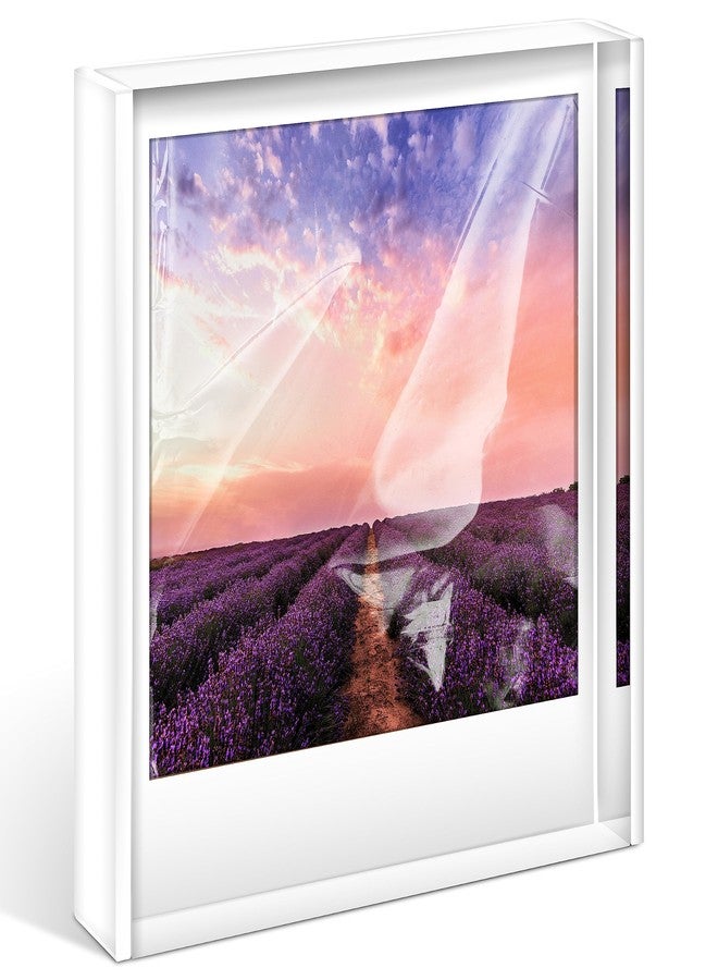 WINKINE Polaroid Frame - Acrylic Picture Frame for Polaroid i-Type/600/SX-70 Film, 4.2'' x 3.5'' Photo Display Instax Film Display for Countertop, Tabletop - Image 1
