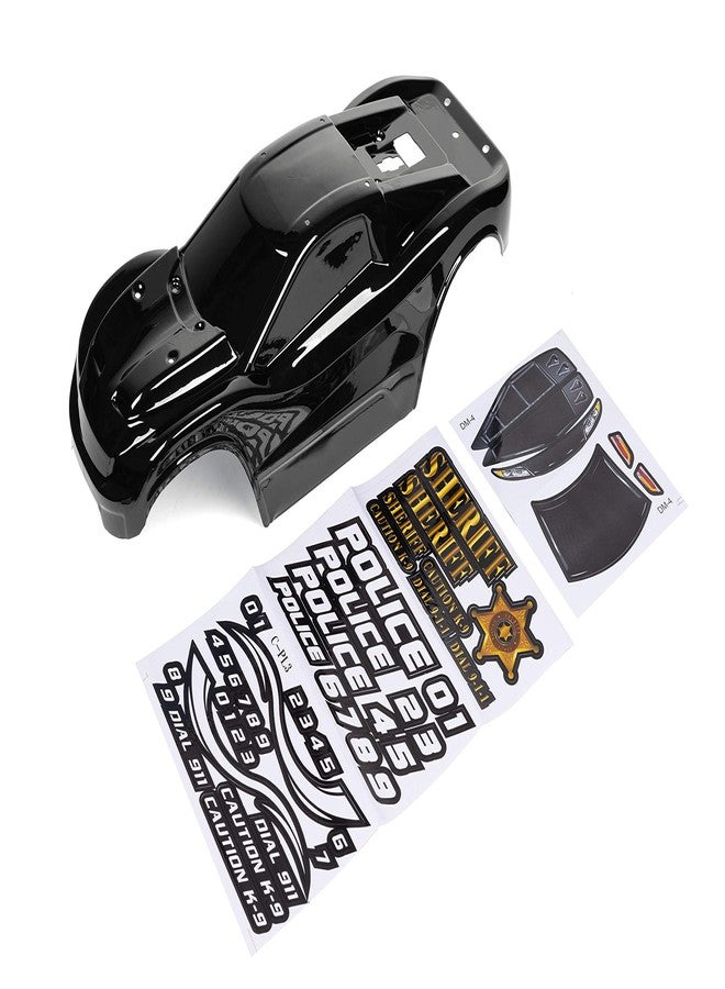 SummitLink Custom Body Police Style Compatible for Rustler 4X4, Rustler BL-2S, Rustler 4x4 Ultimate 1/10 Scale RC Car or Truck(Truck not Included) R4-PB-01 - Image 1