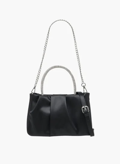 Flora Bella By Shoexpress Women's Logo Detail Tote Bag with Embellished Top Handles