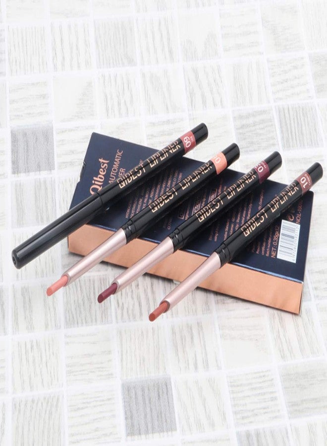 QiBest 12 Colors Lip Liner Pencil Waterproof Non-Marking Matt Velvet Lipstick Pen （12Pcs Lot Set） - Image 4