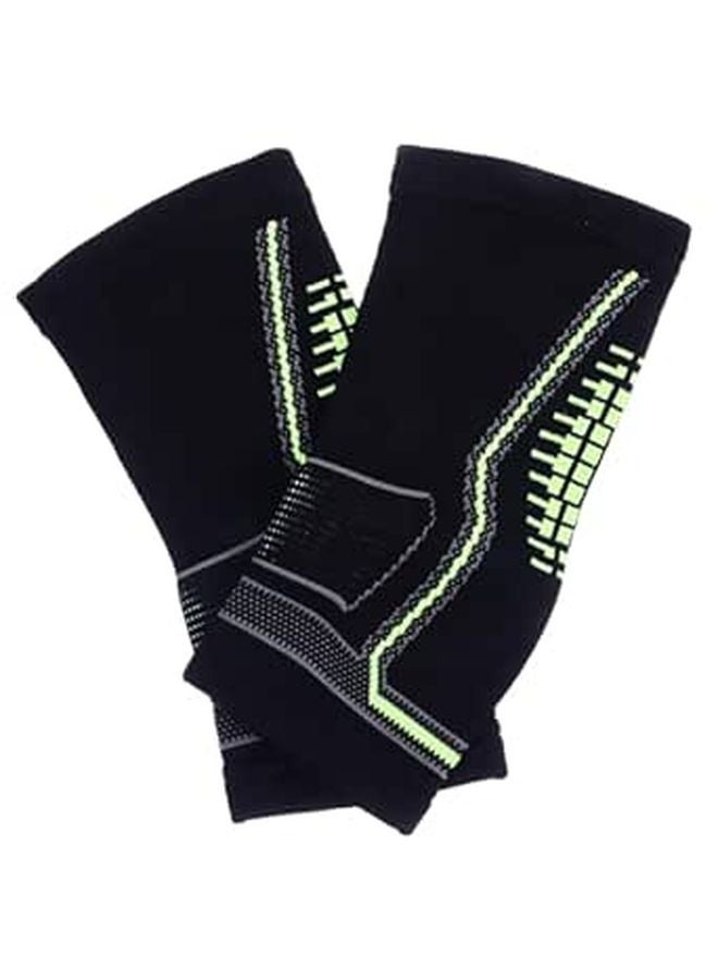 Compression Ankle Brace Pair Green Medium For Men Sports Injury Prevention Anti Sprain - Image 1