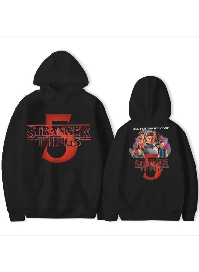 سترانجر ثينكينج **هودي مطبوع بـ Stranger Things - مقاسات متعددة، سترة عادية للمعجبين للارتداء اليومي** - Image 1