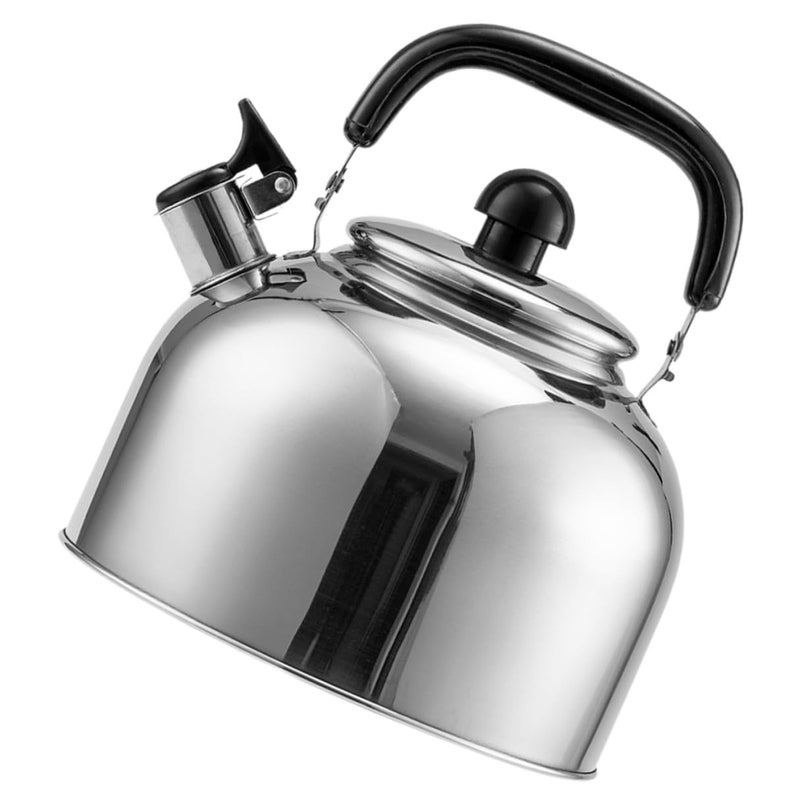 5L Whistling Stainless Steel Stove Kettle Mirror Polished For Gas Induction Cooktop - Image 2
