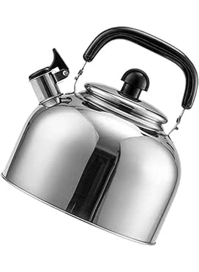 5L Whistling Stainless Steel Stove Kettle Mirror Polished For Gas Induction Cooktop - Image 1