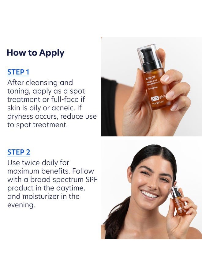 PCA SKIN جل علاج بقع حب الشباب - 2% حمض الساليسيليك سيروم مضيء للوجه للزيوت الزائدة، والبثور، والبقع الداكنة (1 أونصة سائلة) - Image 2