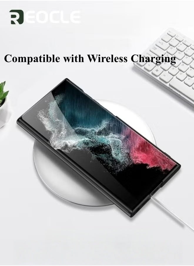 REOCLE Galaxy S22 Ultra Case with Slim Stand Compatible with MagSafe Ultra Thin Magnetic Stand Phone Case for Samsung Galaxy S22 Ultra - Image 3