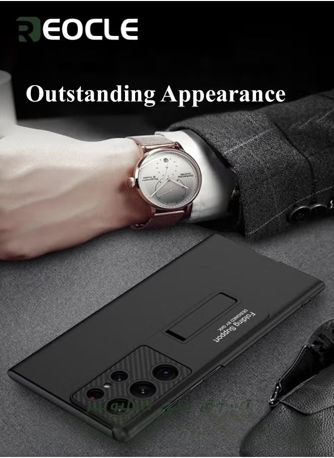 REOCLE Galaxy S22 Ultra Case with Slim Stand Compatible with MagSafe Ultra Thin Magnetic Stand Phone Case for Samsung Galaxy S22 Ultra - Image 5