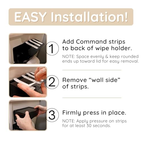 Storage Theory Bathroom Wipes Holder Dispenser with Shelf – Restroom Organizer & Wipe Holder for Bathroom – Tool Free Wall Mounted Baby Wipe Holder by Storage Theory – Gray, 1 Pack - Image 4