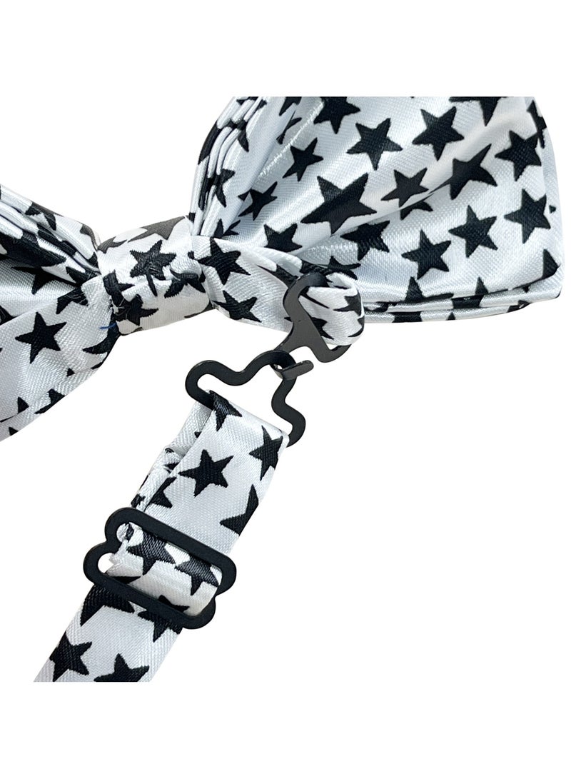 Printed bow tie Colorful black and white bow cartoon adult trendy bow tie show party accessories - Image 4