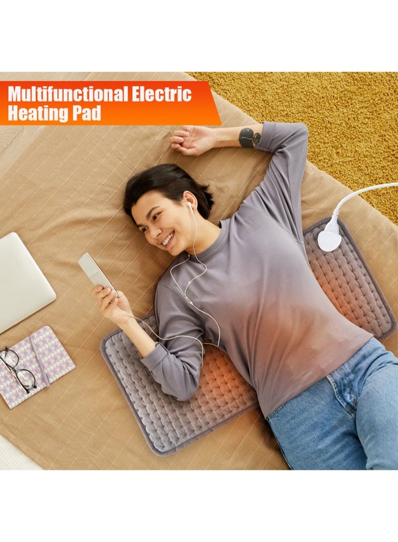 Loquat Electric Heating Pad for Back Neck Shoulder Pain Relief, Physiotherapy Heat Pad with 10 Temperature Settings  4 Timer Modes, Auto Shut Off, Machine Washable - Muscle Cramps Relief for Women/Men, Ide - Image 4