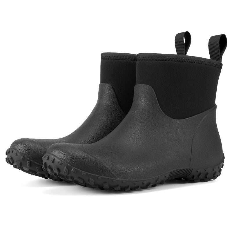 HISEA Women's Rubber Boots Waterproof, Ankle Rain Boots Insulated Neoprene Mud Boots, Anti-Slip Outdoor Work Shoes for Hunting Gardening Farming Yard Working - Image 1