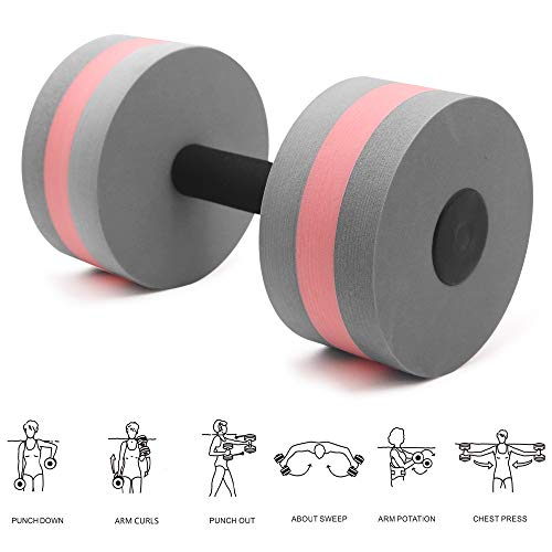 OSMOFUZE Aquatic Exercise Dumbbells – Set of 2 for Water Aerobics Fitness and Pool Exercises Grey - Image 5