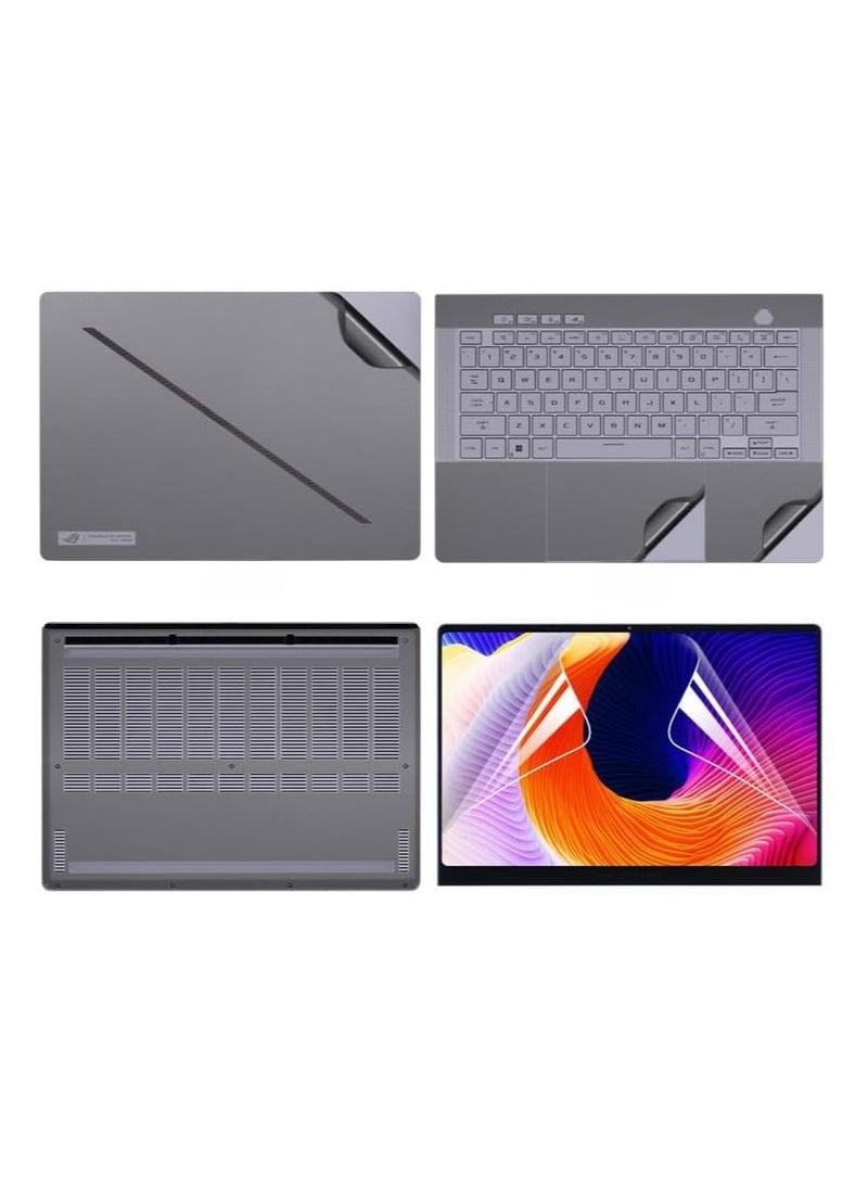 General Laptop Sticker Sleeve Compatible 14-inch Asus ROG Zephyrus G14 2024 GA403U, Anti-scratch Sticker 3-Sided Laptop Film and HD Film 