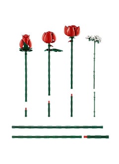 Generic 968PC Romantic Rose Flower Bouquet Building Blocks Creative Home Desk Plant Decoration Assemble Bricks Toys For Gifts Girls Lady  - Image 5
