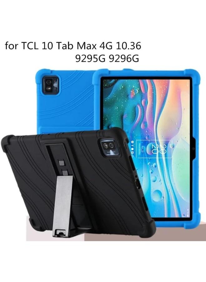erorex - Soft Case For Tcl 10 Tab Max 10.36 Light Weight Silicone Kids Friendly Rubber Shock Proof Protective Cover For Tcl Tab Max 4G 9295G 9296G Case (Green) - Image 1