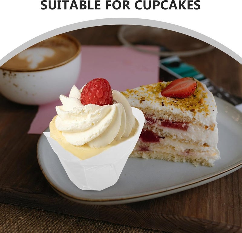 SHOWERORO 100pcs Design Paper Muffin Cups Oil-resistant Baking Liners for Cupcakes and Muffins Home Bakery Use - Image 3