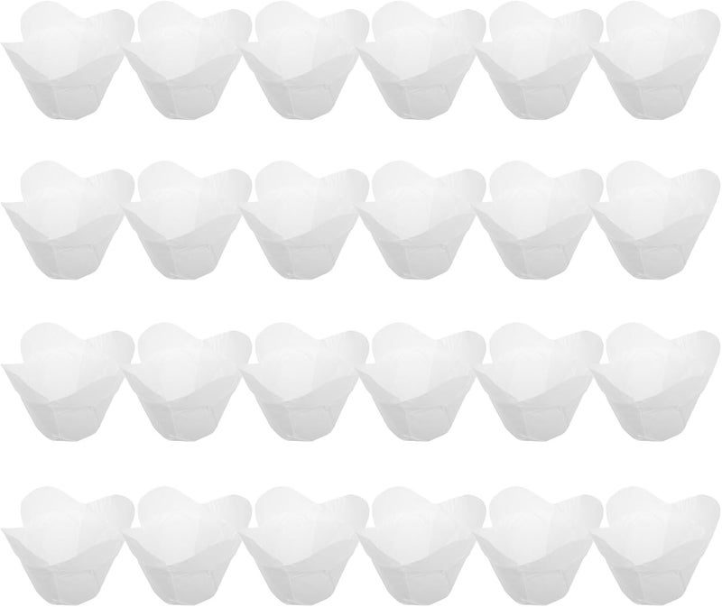 SHOWERORO 100pcs Design Paper Muffin Cups Oil-resistant Baking Liners for Cupcakes and Muffins Home Bakery Use - Image 1