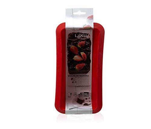 Lekue Baking Bread Loaf Pan/ Plum Cake, 9.5", Red - Image 5