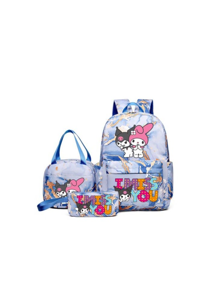 General - Fun cartoons accompanied by three-piece set of fashionable and practical bags (available for students, children, friends on outings, mountain climbing, etc.) - 11 - Image 1