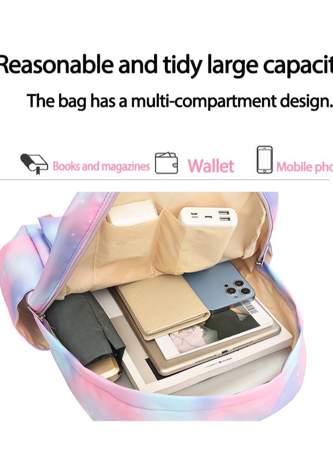 General - Fun cartoons accompanied by three-piece set of fashionable and practical bags (available for students, children, friends on outings, mountain climbing, etc.) - 11 - Image 1
