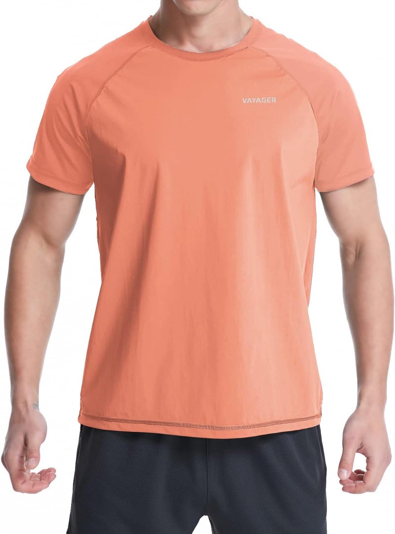 VAYAGER Men's Swim Shirts Rash Guard UPF 50+ T Shirts Quick Dry Loose Fit Water Surfing Shirt - Image 1