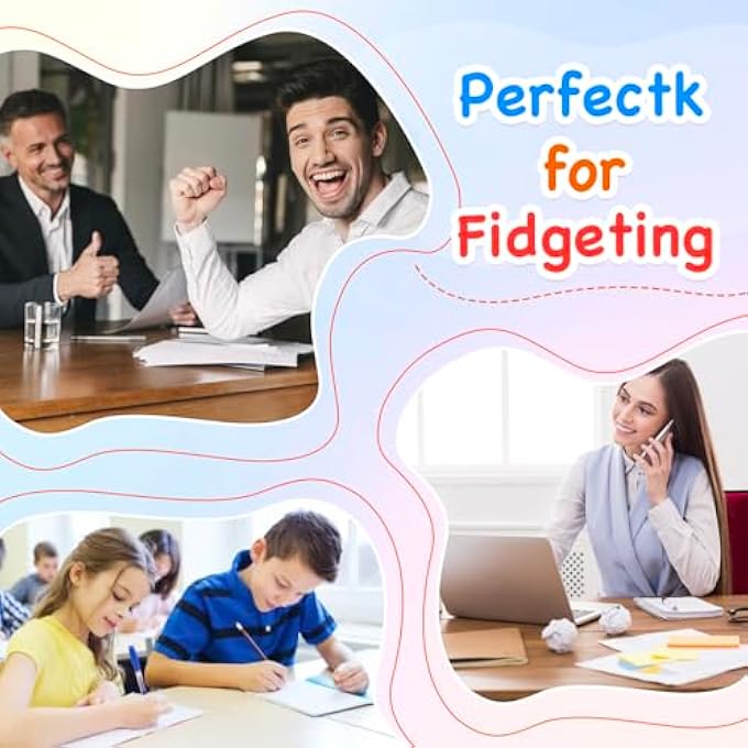 ZJDL 6PACK Stress Balls Fidget Toy for Adults and KidsSlow Rising Squeeze Squishy Toys - Image 5