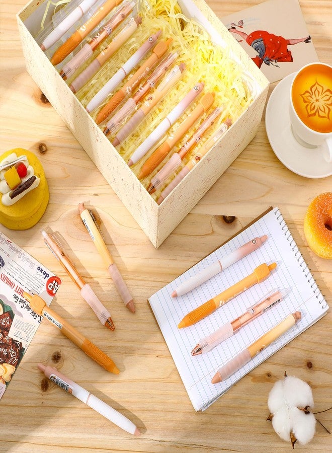 Tenceur 28 Pcs Gourmet Coffee Party Gift Pens Coffee Scented Lover Gifts Party Favors Themed Decoration Black Ink Smelly Gel Pens Retractable 0.5mm for Journaling Note Taking Cute Office Supplies - Image 5