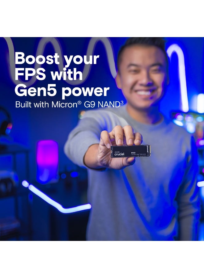 كروشيال P510 1 تيرابايت PCIe Gen5 NVMe M.2 SSD - Image 3