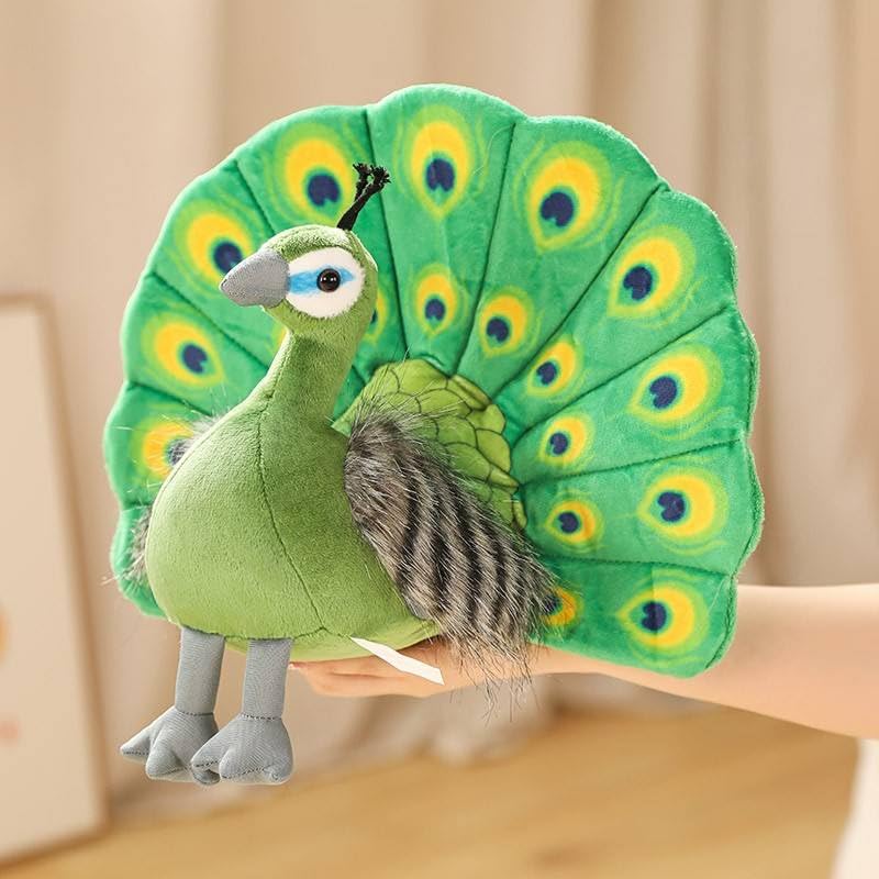 AVSHUB Soft Toy Plush Peacock Bird 30 Cm Stuffed Animal Toys for Kids| Ultra Soft, Huggable & Cuddly | Home Decor Gift for Girls, Boys for Birthday, Valentine’s Day (Green) - Image 3