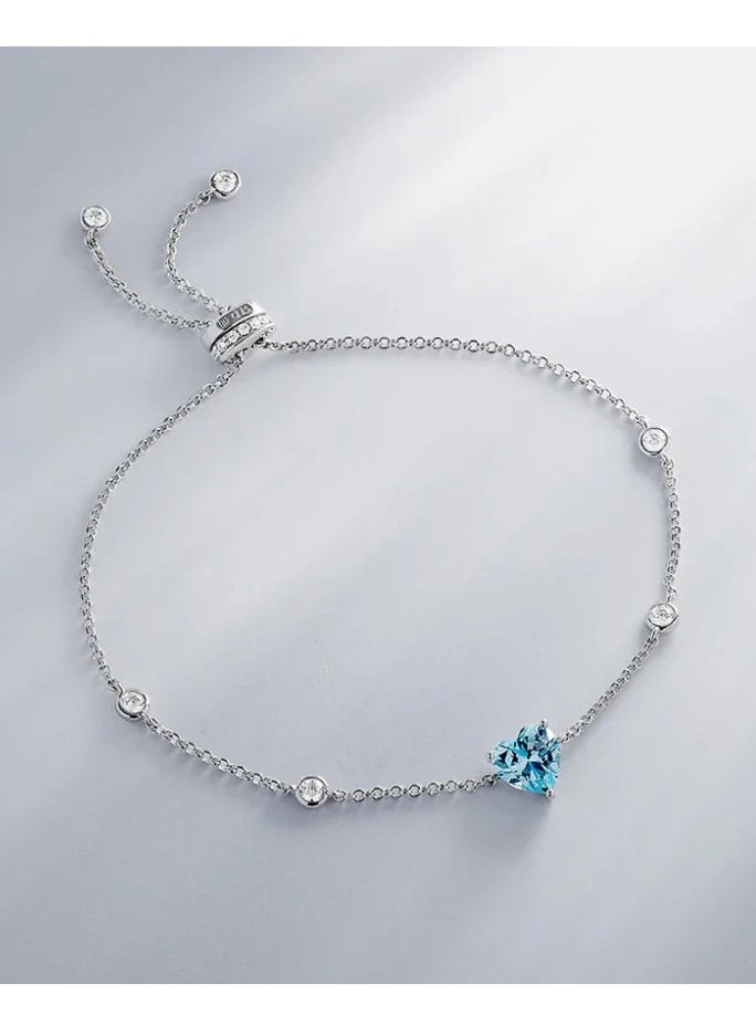 MONACO - Blue Heart  Bracelet - Image 1