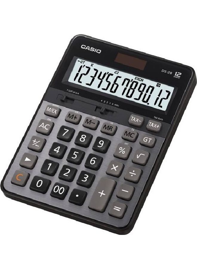 12-Digits Heavy Duty Office Calculator Grey/Black