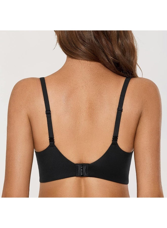 DOBREVA DOBREVA Women's Bra Without Underwire Push Up T Shirt Bra Padded Bustier Soft Seamless - Image 4