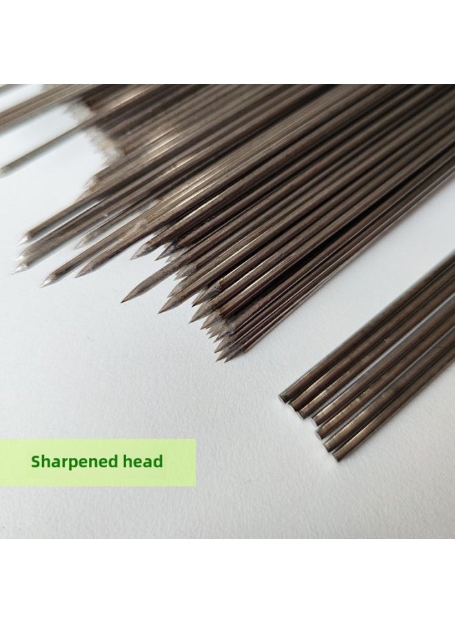 Generic Barbecue Stick Barbecue Stainless Steel 1 Stainless Steel Stick Mutton Skewers Barbecue 1 Commercial Barbecue Needle Takeaway Barbecue 1 Iron Stick-Color:Thick 1.40mm/length 28cm/extra Fine Style/5000 Pieces  - Image 2