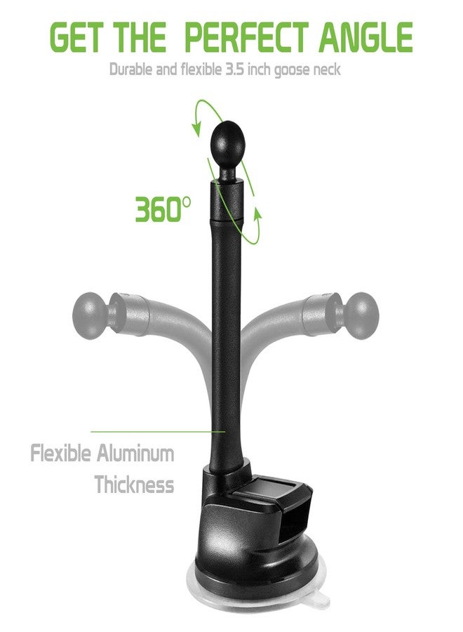 cellet Windshield/Dashboard Phone Holder Mount - Flexible Gooseneck & Reusable Sticky Suction Pad - Universal Car Phone Holder for GPS Navigation & Hands-Free Use - Image 5