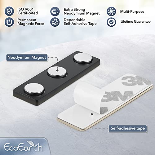 EcoEarth Adhesive Two-Piece Design Name Tag Magnets (10 Badge Holder Magnet, 1.75 x 0.5 inches), Name Tag Magnet Backs w/ 3 Extra-Strong Neodymium Magnets for ID Badge Holders - Image 3
