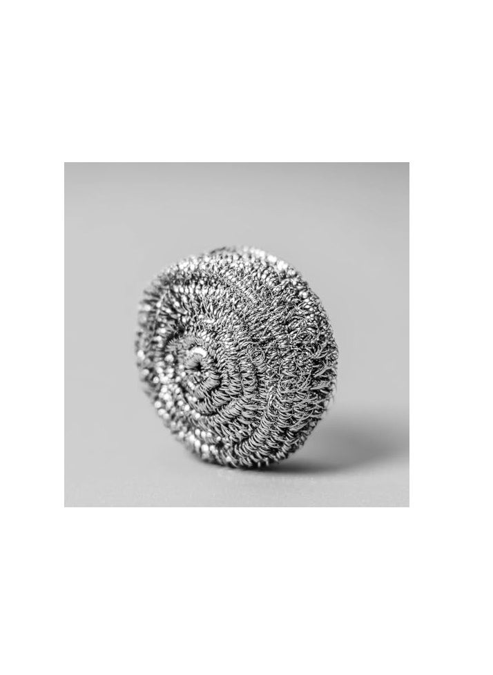 ECVV ECVV 6Pcs Stainless Steel Metal Spiral Scrub Sponge,Ideal for Cast Iron Pans, Powerful Scrubbing,Hard cleaning, Kitchen sponge,Scrub, Kitchen, Garage, Outdoor  - Image 5