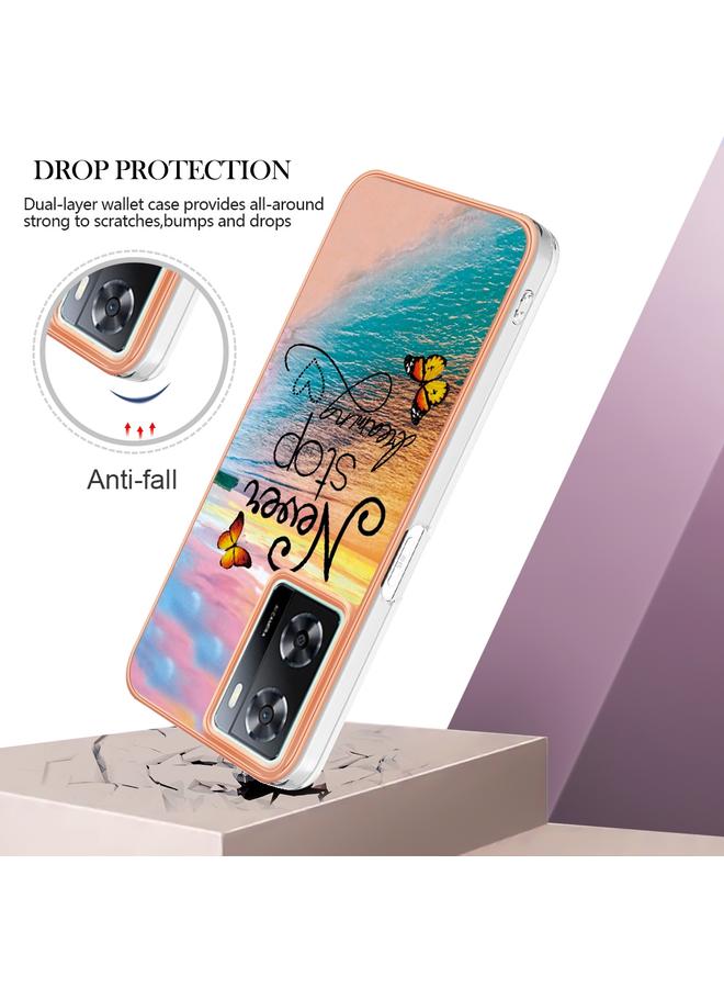 S-TOP Case For OnePlus Nord N300 / OPPO A57 4G 2022 / Realme Narzo 50 5G Global / OPPO K10 5G Global Electroplating IMD TPU Phone Case - Image 3