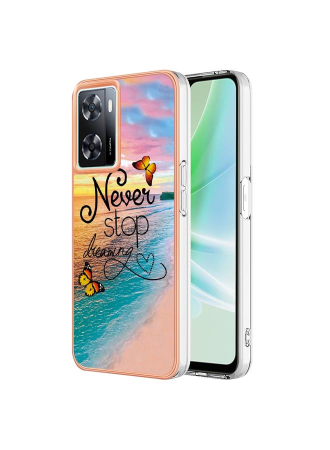 S-TOP Case For OnePlus Nord N300 / OPPO A57 4G 2022 / Realme Narzo 50 5G Global / OPPO K10 5G Global Electroplating IMD TPU Phone Case - Image 1