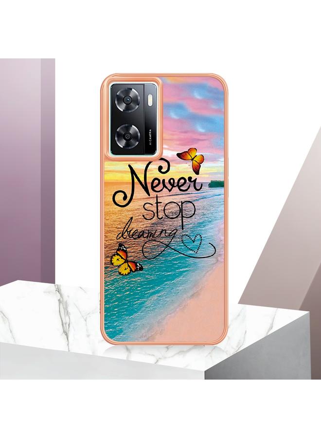 S-TOP Case For OnePlus Nord N300 / OPPO A57 4G 2022 / Realme Narzo 50 5G Global / OPPO K10 5G Global Electroplating IMD TPU Phone Case - Image 2