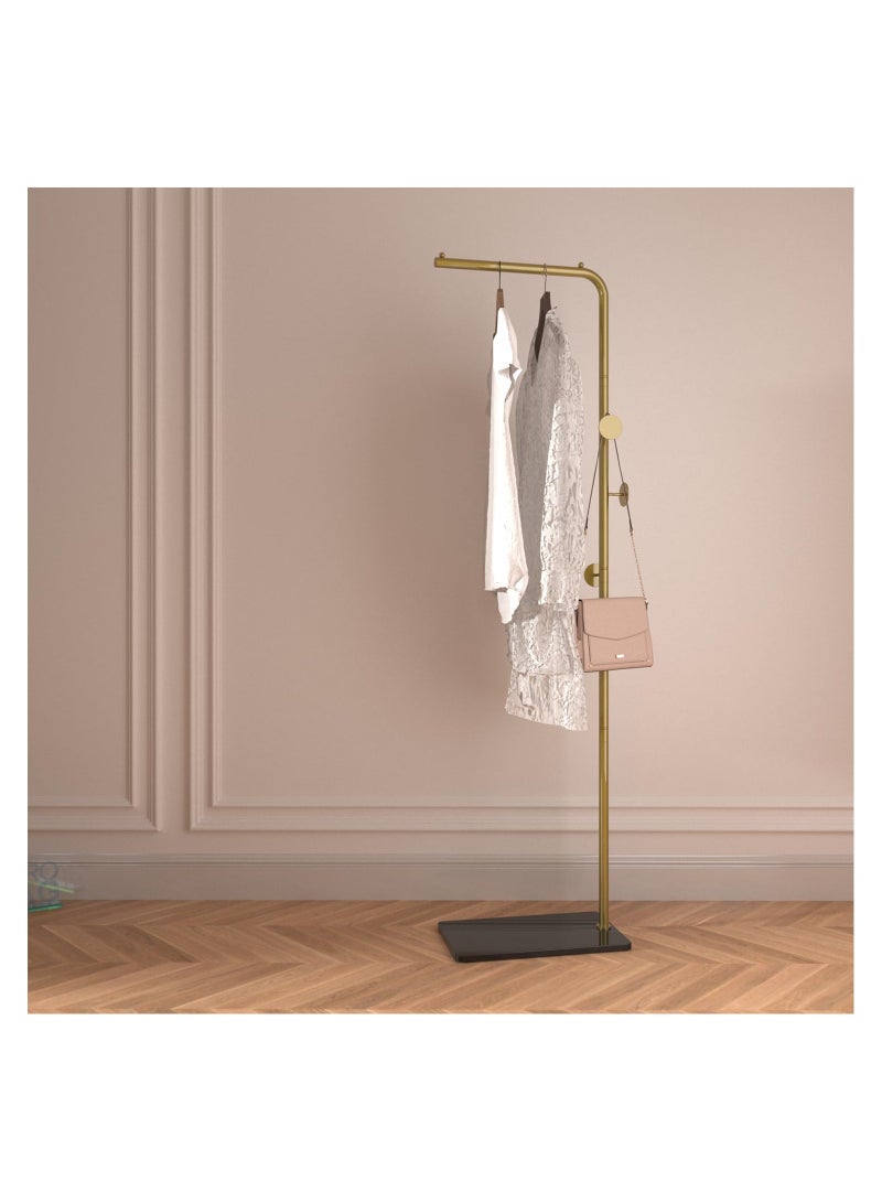 XICEN Modern Metal Coat Racks , Rack with Sturdy Slate Base for Bedroom, Living Room, Office , Dining - Image 5