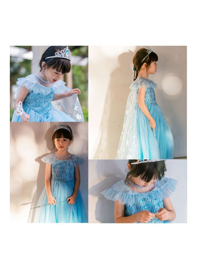 NIBEMINENT 6-Piece Snow Queen Costume Set 00001409-1 78centimeter - Image 3