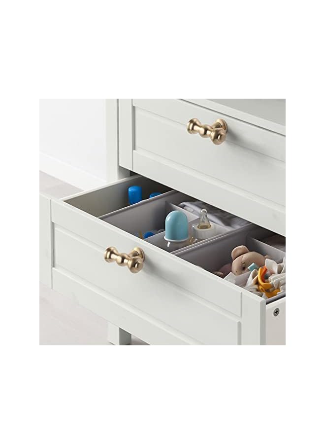 The Bros 10 Pack Brushed Brass Kitchen Cabinet Knobs Dresser Knobs Drawer Knobs Gold Cabinet Knobs Cabinet Hardware Zinc Knobs for Dresser Drawers - Image 3