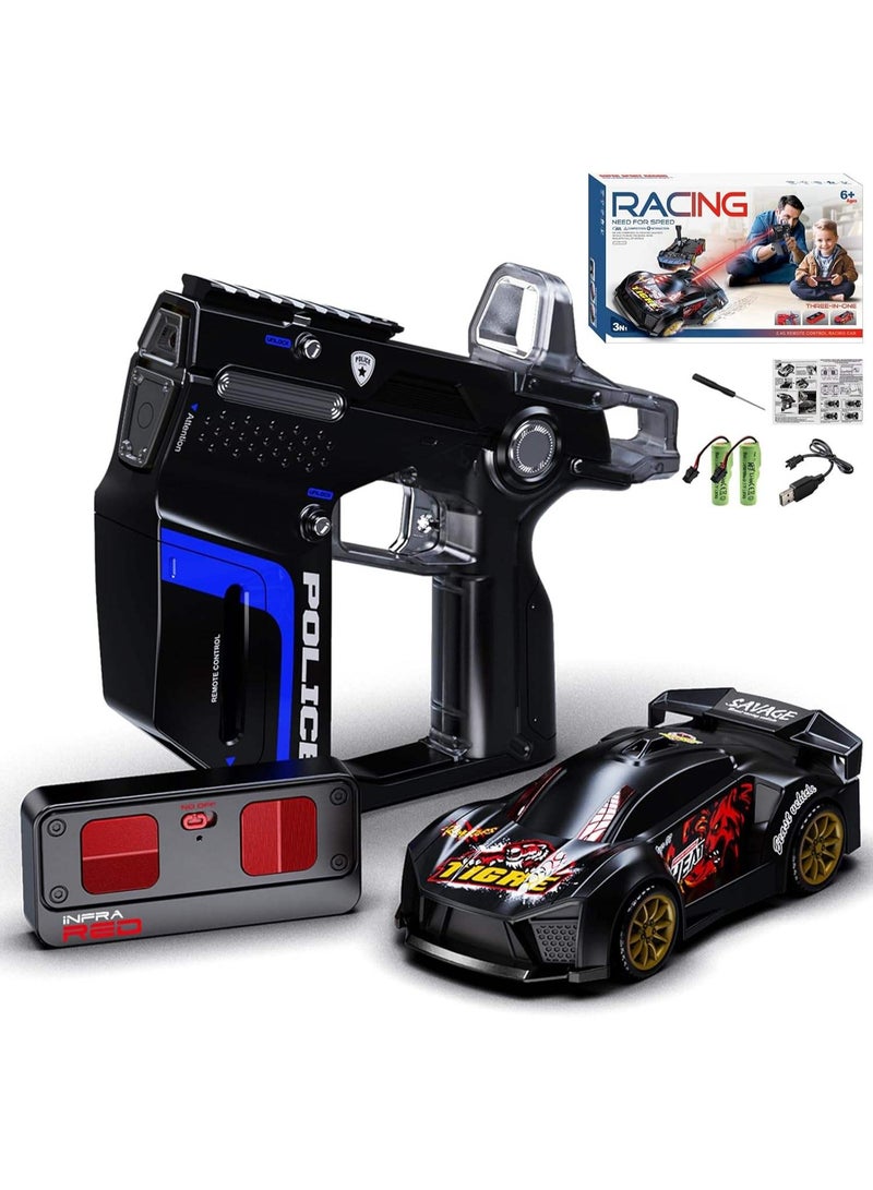 Multiplayer Interactive Indoor Remote Control Battle RC Car Set with Infrared Gun, 4-Channel RC Car, Ready-to-Go, 30m Control Range, Includes Charger - Image 1