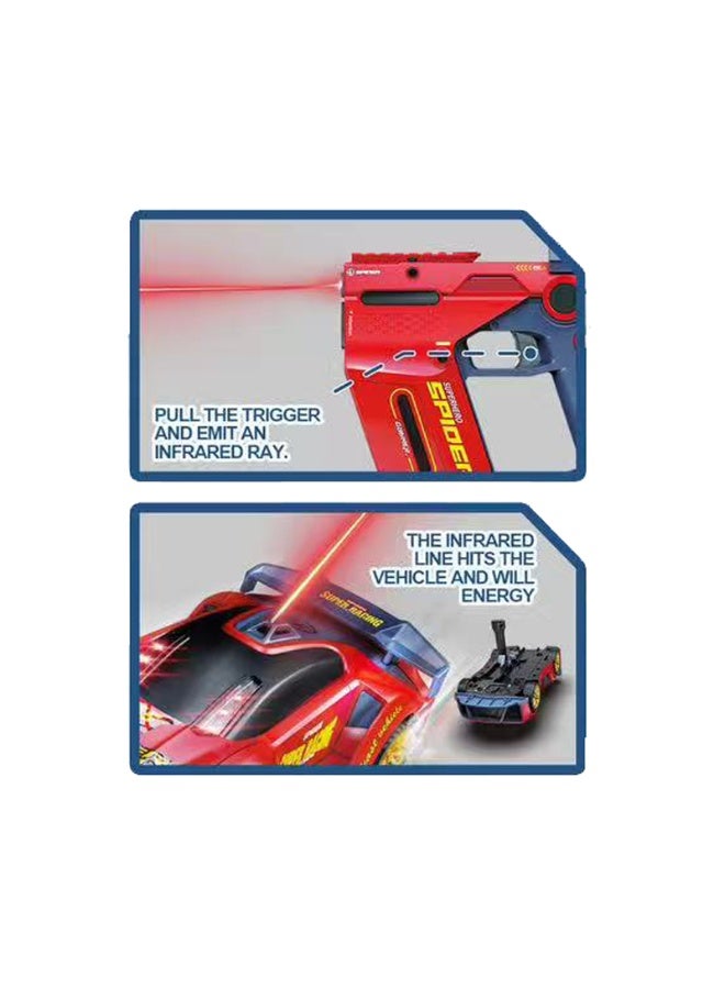 Multiplayer Interactive Indoor Remote Control Battle RC Car Set with Infrared Gun, 4-Channel RC Car, Ready-to-Go, 30m Control Range, Includes Charger - Image 3
