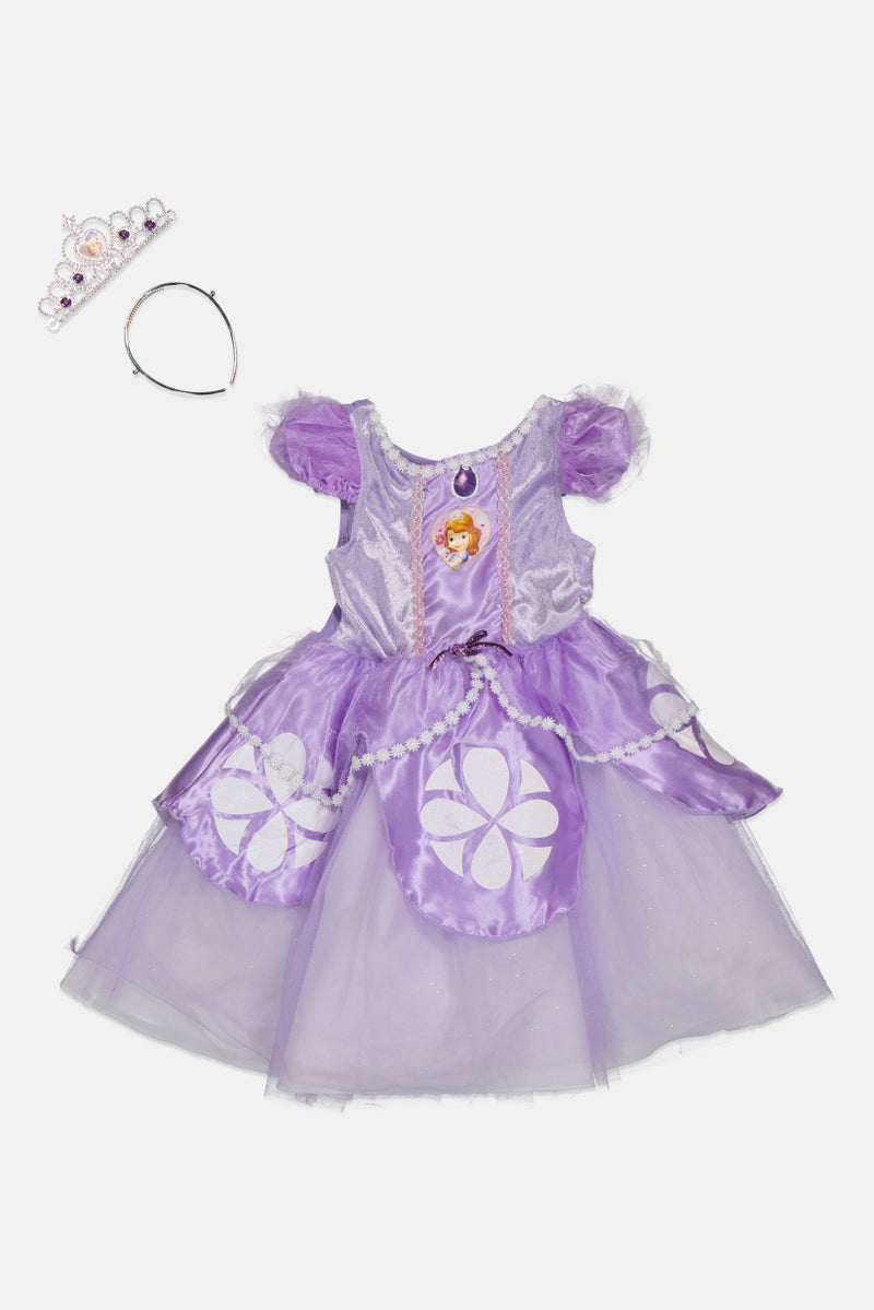 Disney Junior Toddlers Girl Sofia The First 3-4 Years Costumes, Purple - Image 1