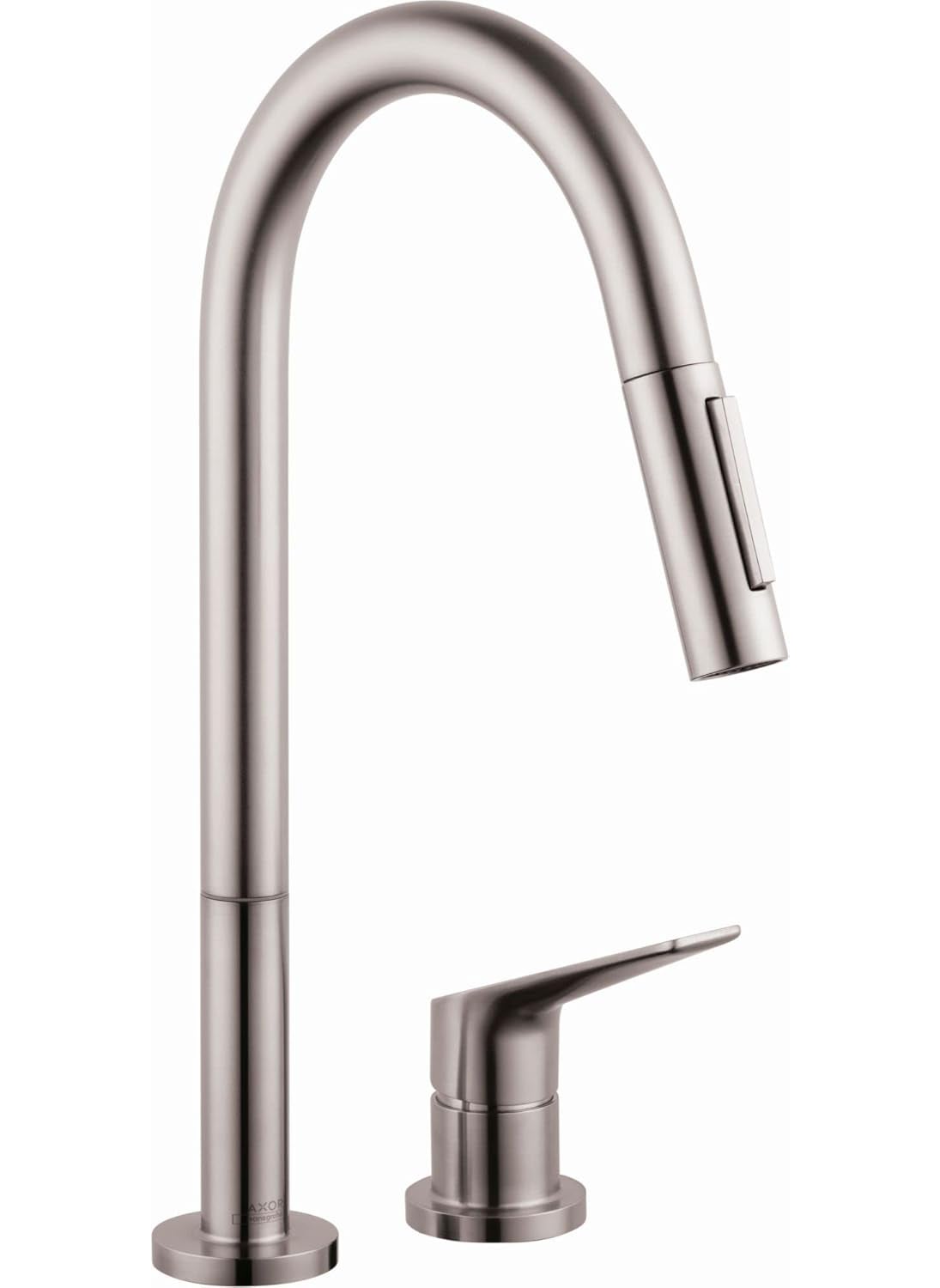 AXOR AXOR Citterio M Stainless Steel High Arc Kitchen Faucet Kitchen Faucets with Pull Down Sprayer Faucet for Kitchen Sink Magnetic Docking Spray Head Stainless Steel Optic 34822801  - Image 1