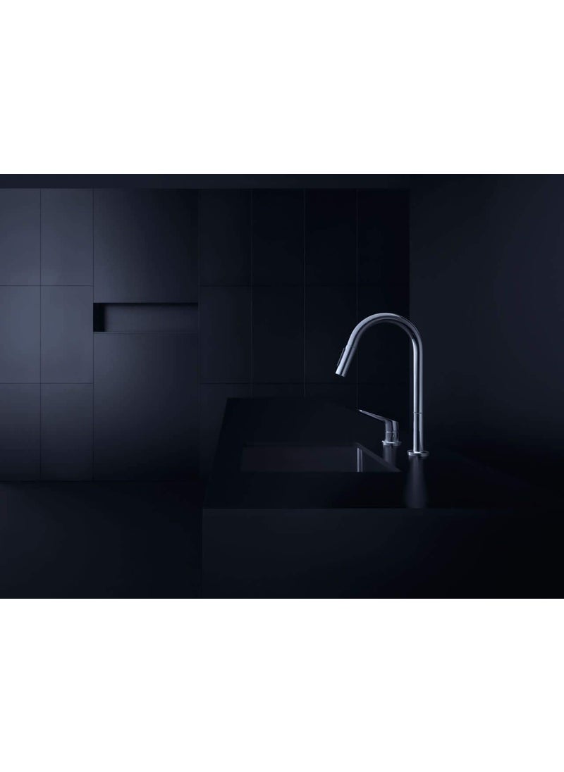 AXOR AXOR Citterio M Stainless Steel High Arc Kitchen Faucet Kitchen Faucets with Pull Down Sprayer Faucet for Kitchen Sink Magnetic Docking Spray Head Stainless Steel Optic 34822801  - Image 3