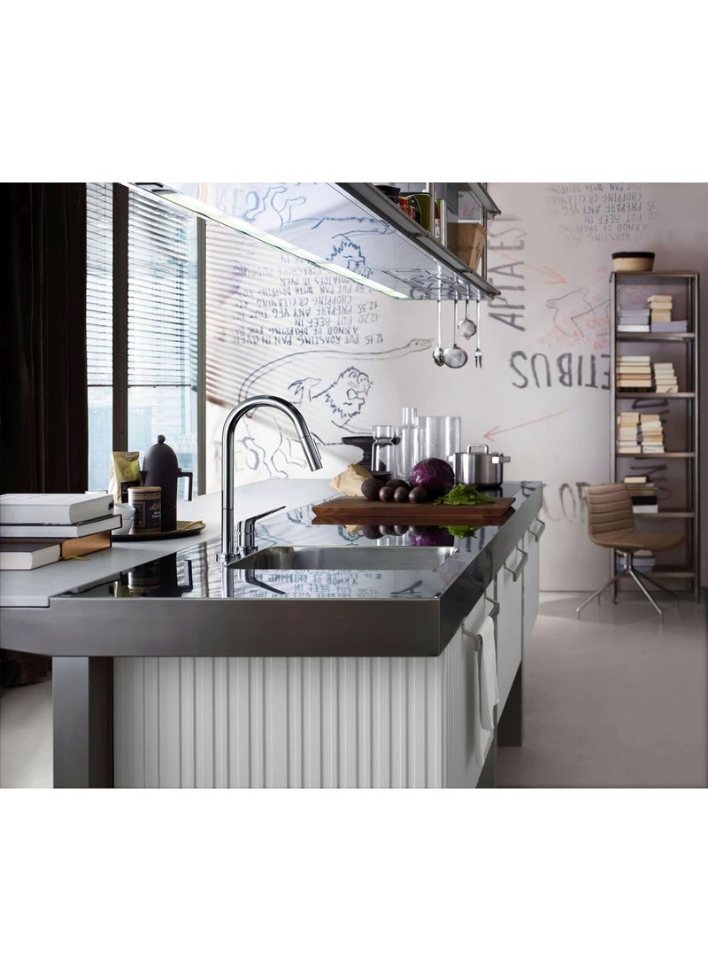 AXOR AXOR Citterio M Stainless Steel High Arc Kitchen Faucet Kitchen Faucets with Pull Down Sprayer Faucet for Kitchen Sink Magnetic Docking Spray Head Stainless Steel Optic 34822801  - Image 2