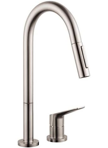 AXOR AXOR Citterio M Stainless Steel High Arc Kitchen Faucet Kitchen Faucets with Pull Down Sprayer Faucet for Kitchen Sink Magnetic Docking Spray Head Stainless Steel Optic 34822801  - Image 4