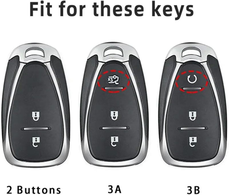 Car Key Cover: 2-Button White Eco-Friendly TPU - Full Protection Signal Unblocked Car Remote Case for Chevrolet Models - Image 3